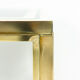 House Iiwans pair of pieces of sofa in gilded brass, 1970s