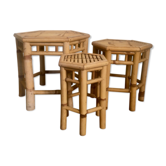 Tables in vintage bamboo