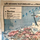 Carte scolaire ancienne “Bretagne et Vendée” régions naturelles de la France