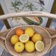 Vintage wicker fruit basket