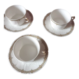 3 Limoges porcelain cups