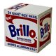 Lithographic print pop art by andy warhol "brillo box 1964"