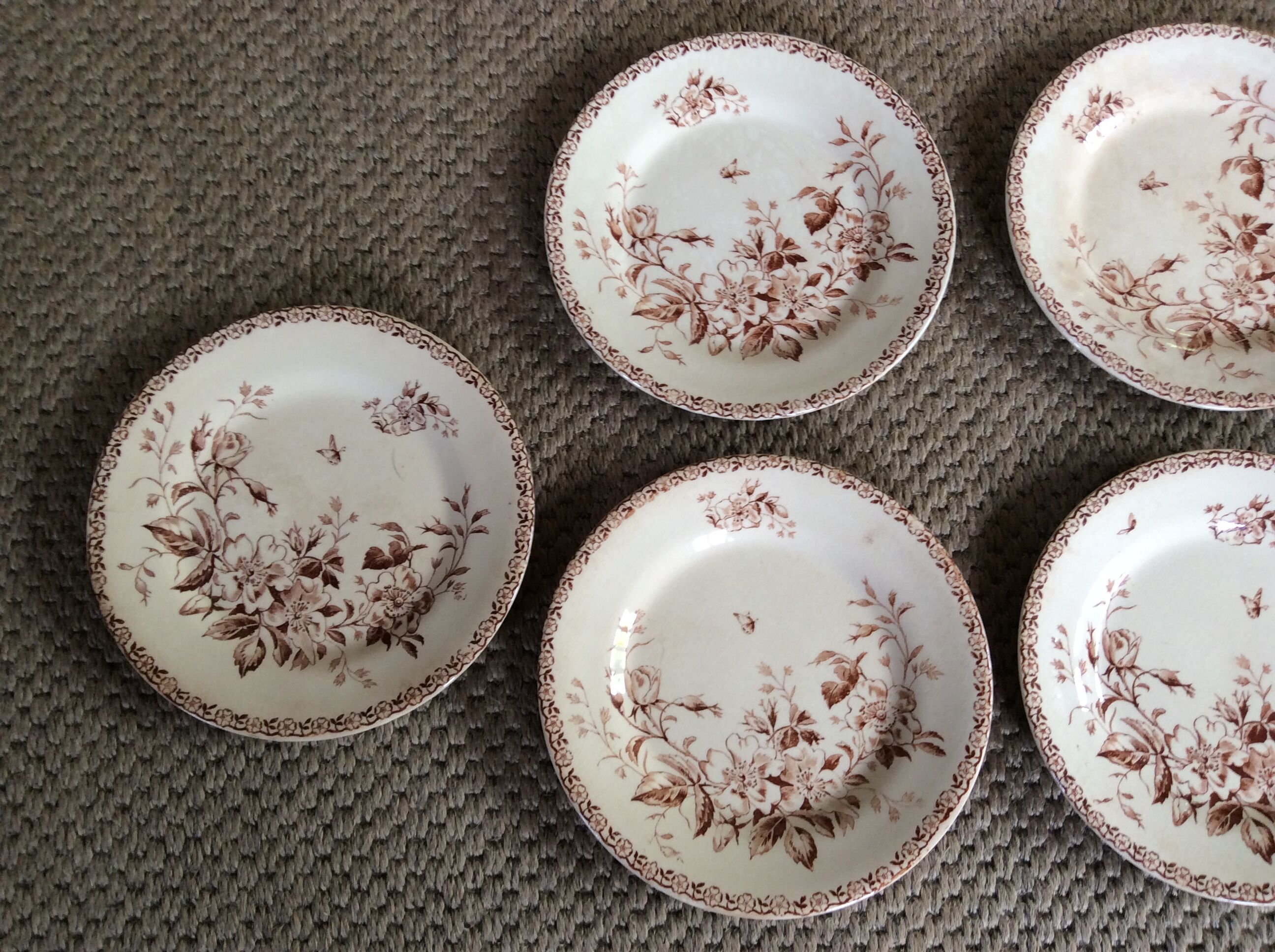 Series of 9 plates Iron Earth