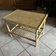Table basse en bambou et rotin