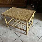 Bamboo and rattan coffee table