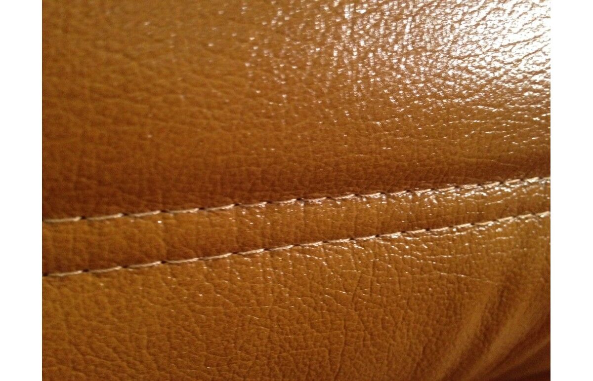 Lot of cognac "Marsala" leather sofas by Michel Ducaroy for line Roset 1970