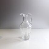 Carafe / ewer in chiseled crystal - 1950