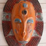 Colorful wooden tribal mask