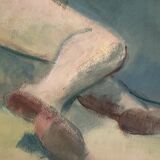 Tableau figuratif signé Marais, France années 70