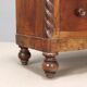 Antique mahogany secretary with leather, Italy, 19th century