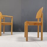 Rainer Daumiller pine wood dining chairs for Hirtshals Savvaerk set of 6, 1