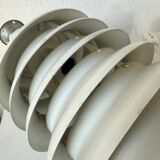 White lacquered metal table lamp from the 60s