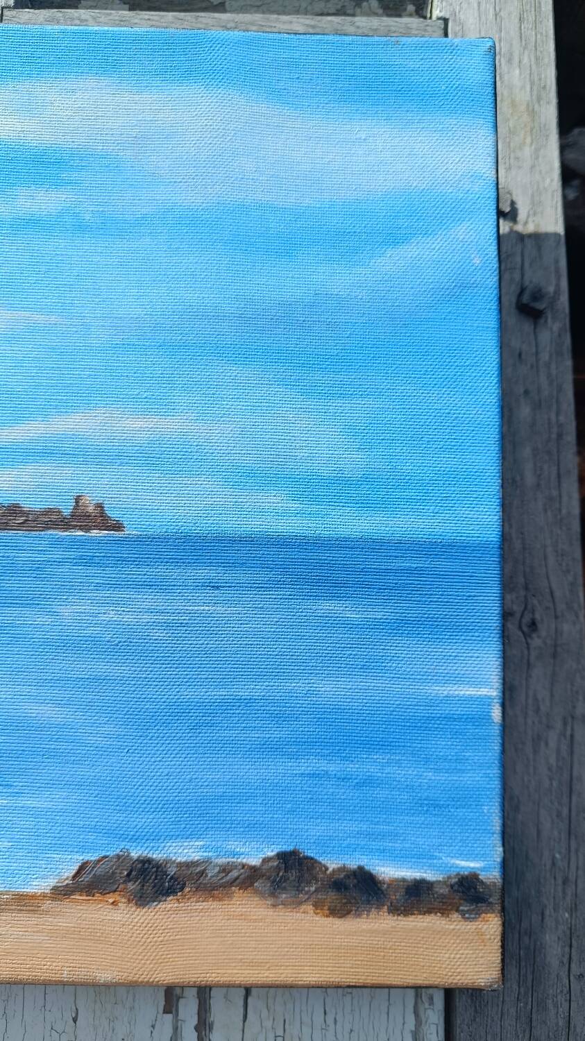 Painting on canvas Cancale