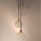 3-light modular pendant light in cut crystal