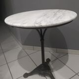 Bistrot's white marble table 1900s