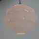 Huge Art Deco Glass Pendant, Czechoslovakia, 1940s