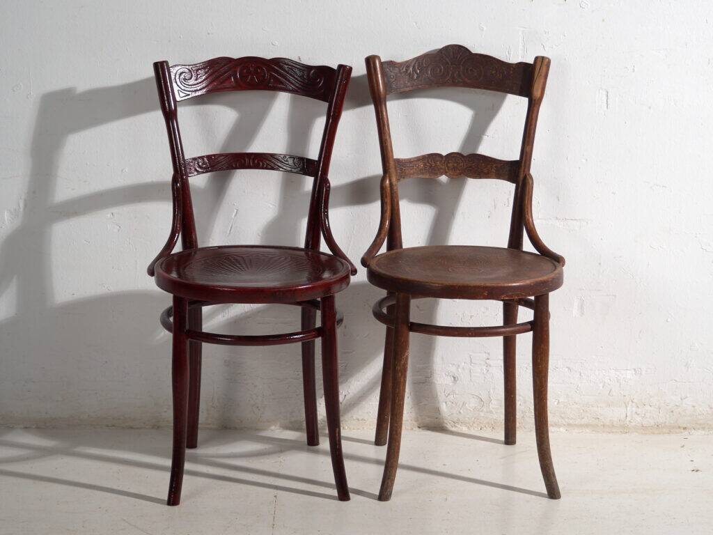 Set of 4 antique bentwood Thonet chairs – Central Europe, circa 1900