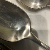 Set of 6 forks and 6 spoons. silver-plated metal. boulenger