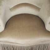 Velvet toad armchair