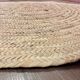 Tapis Rond Naturel Tressé