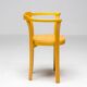 Stackable chairs in curved beech.