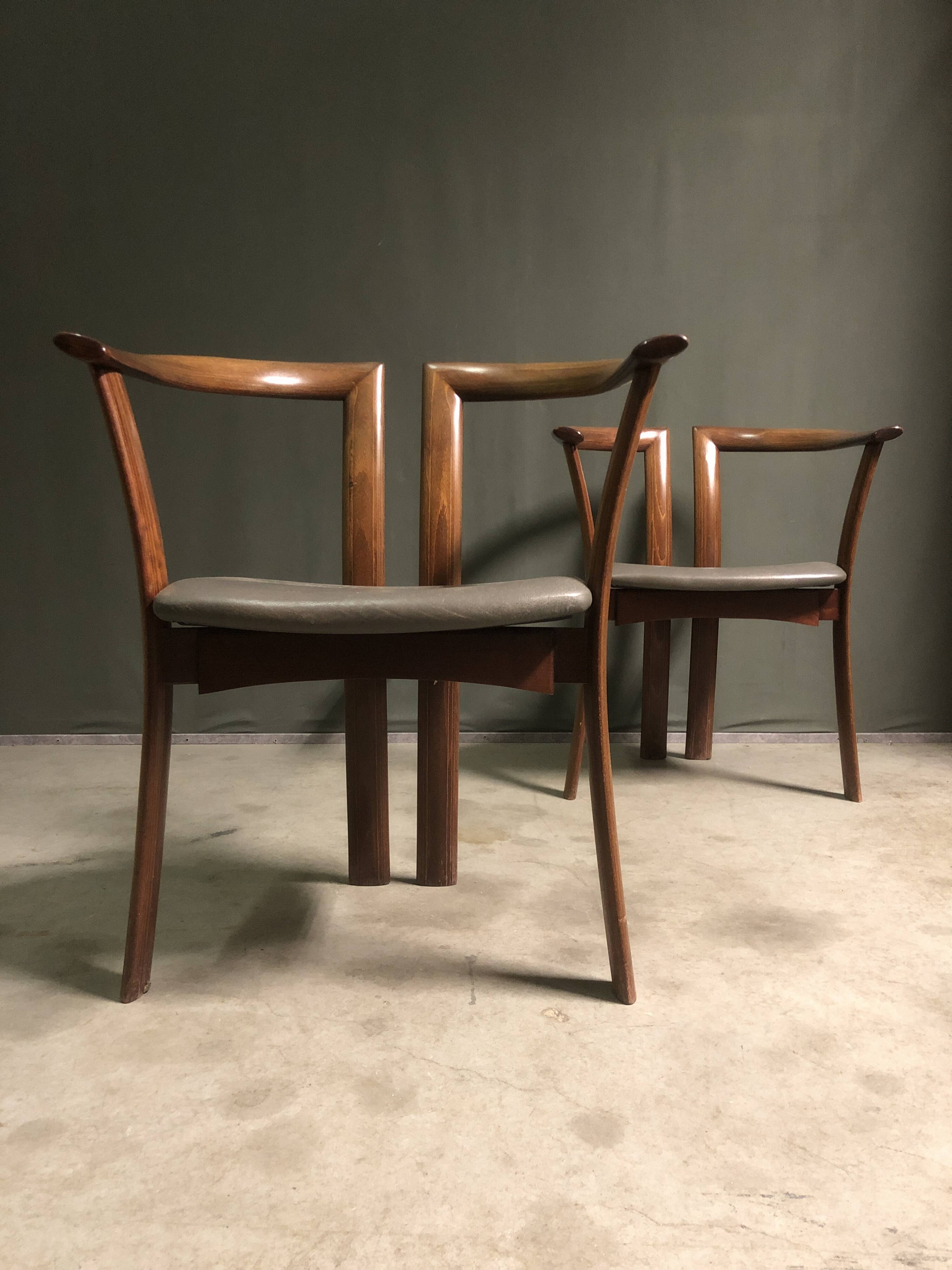 Rare PAIR OF DANISH ARMCHAIRS FOR SCHOU ANDERSEN