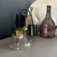 Two-coloured bubble glass tulip pendant light
