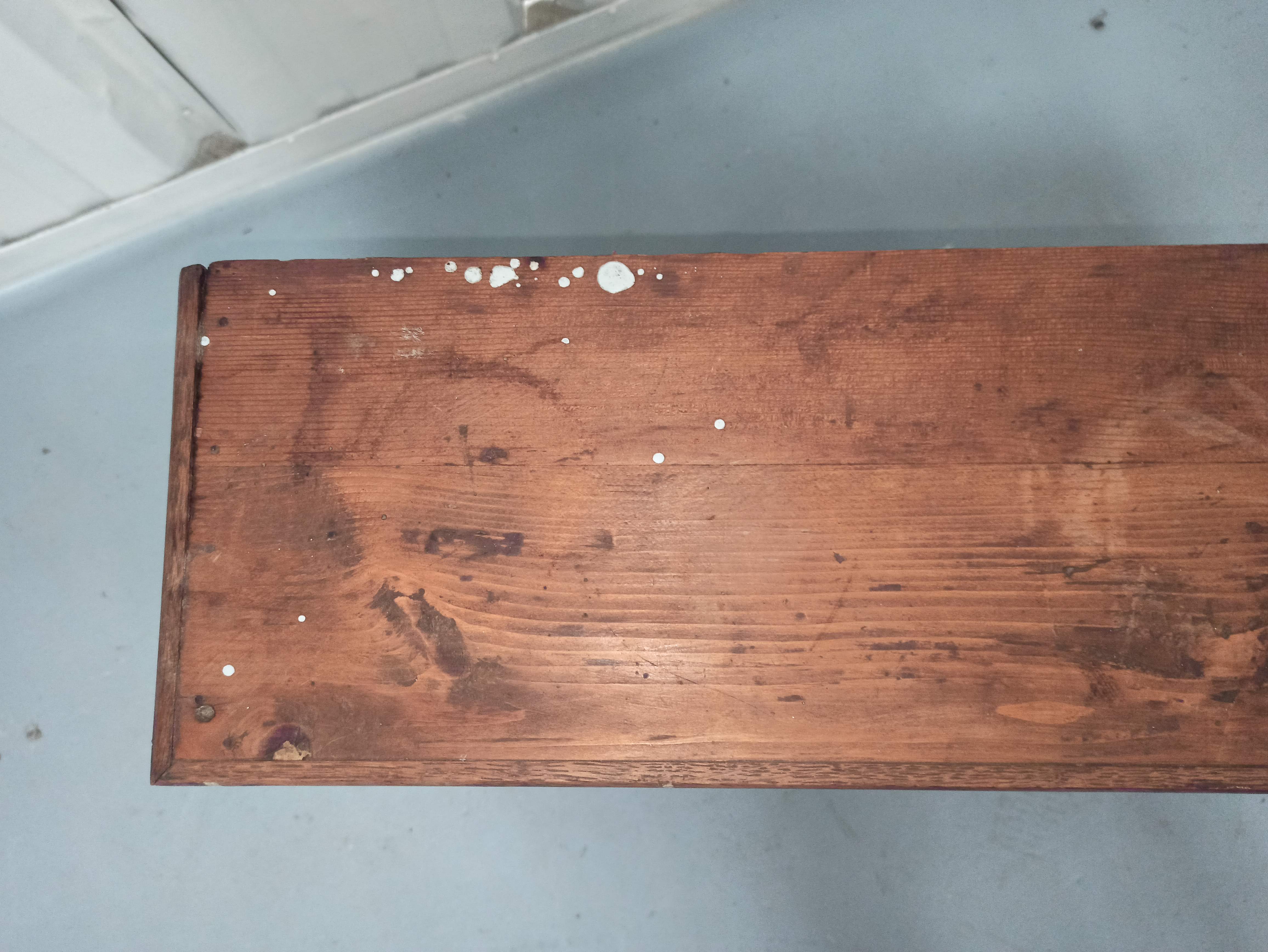 Hardware furniture wood multiple drawers old