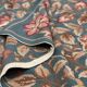 Large Floral Needlepoint Rug 217x277cm Teal Green Traditional Flatweave Carpet