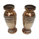 Pair of vases, in copper, early XXth
