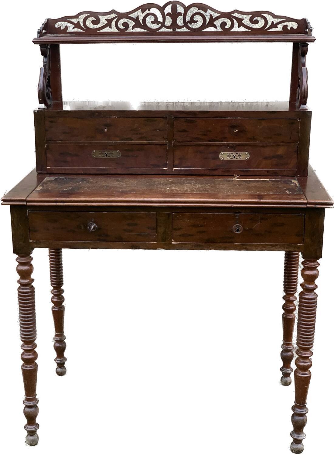 Small mahogany secretary