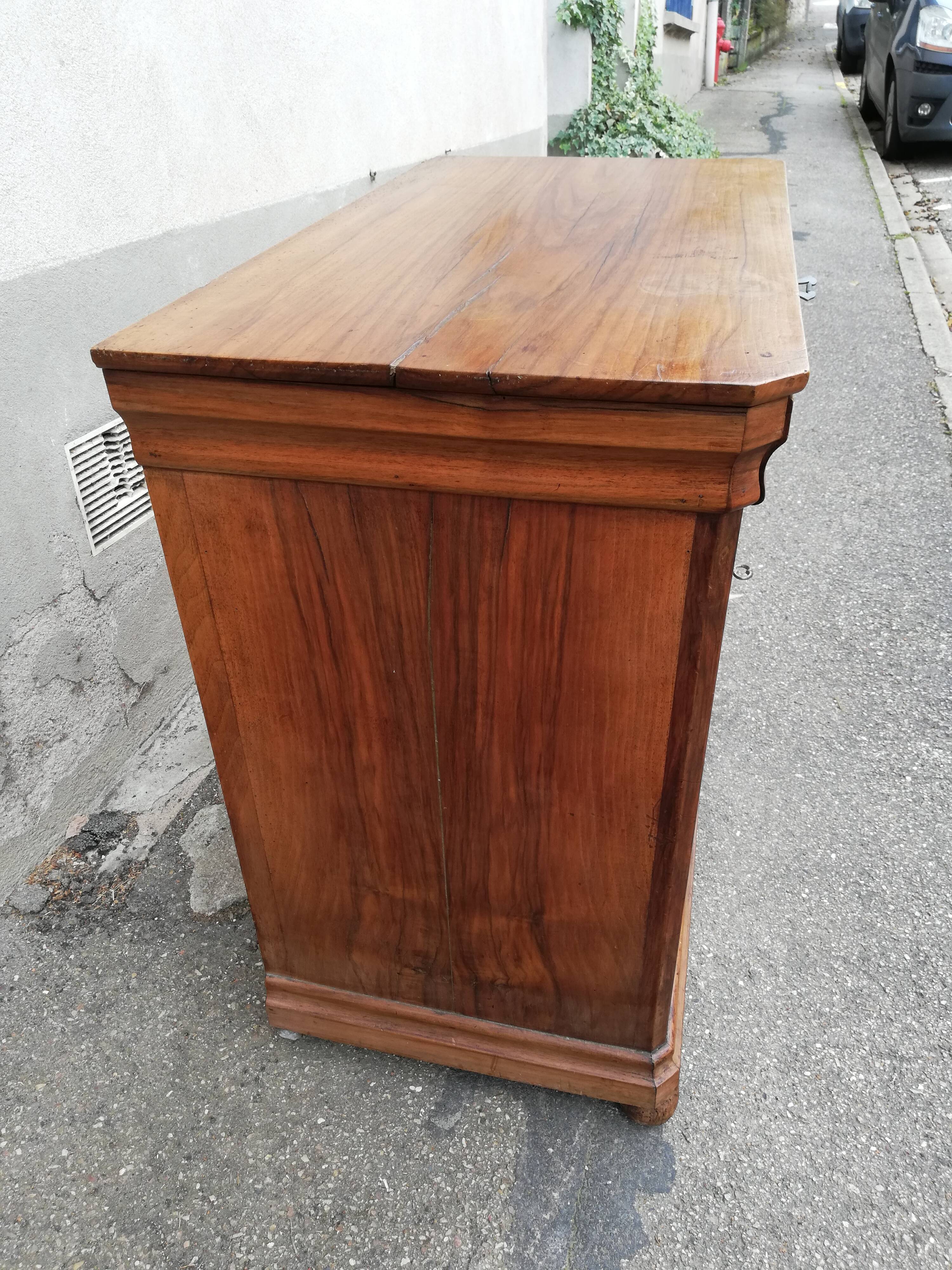 Old walnut buffet 2 doors 1 drawer