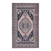Vintage Turkish rug from Oushak, hand-woven 123x207 cm