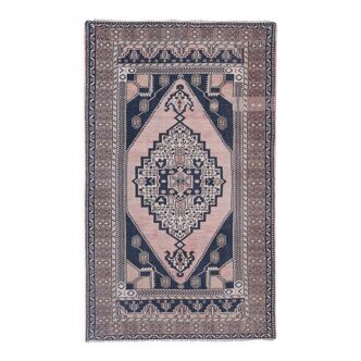 Tapis vintage turc de Oushak, tissé à la main 123x207 cm