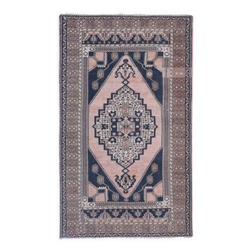 Tapis vintage turc de Oushak, tissé à la main 123x207 cm