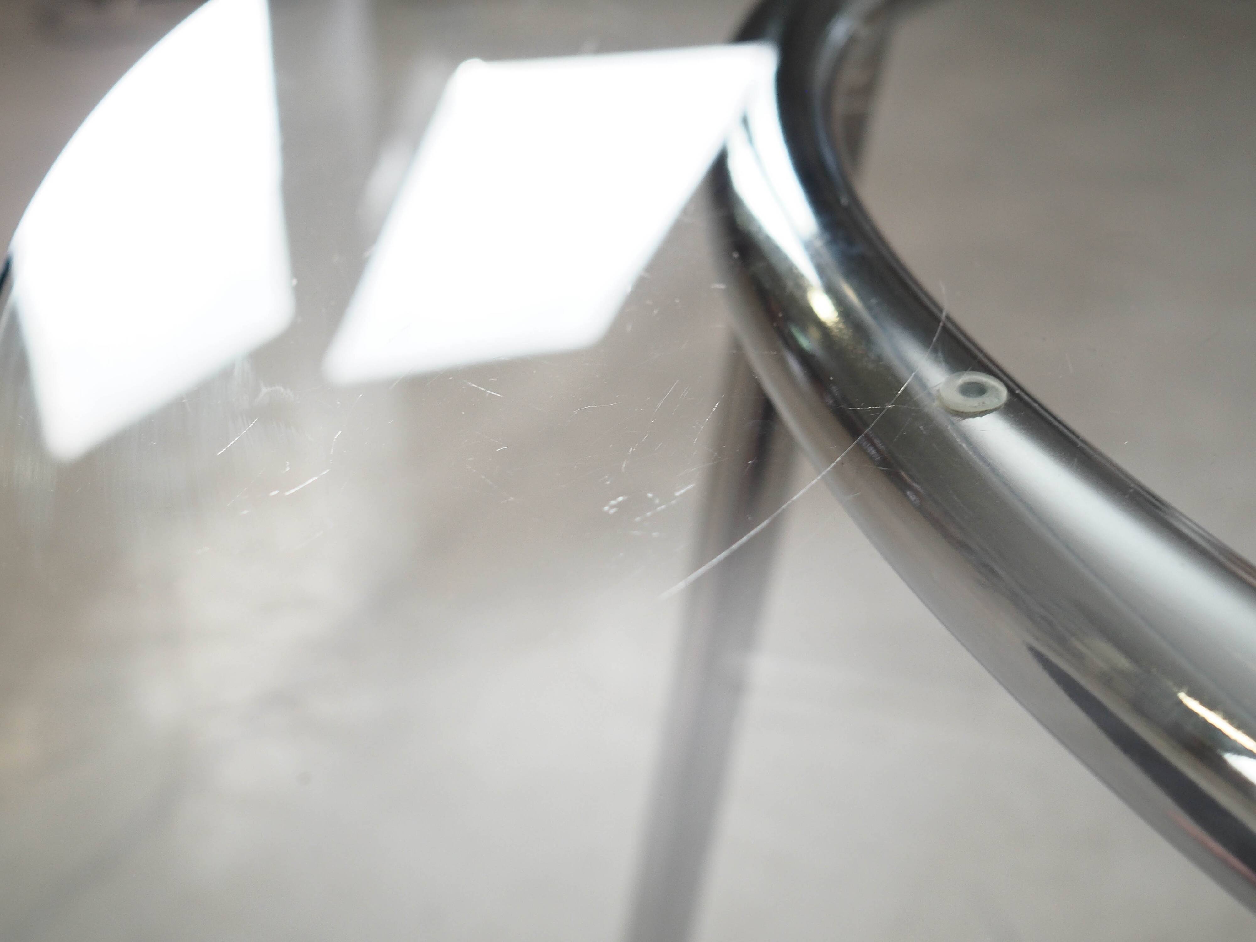 Glass table, Italian design, 1980s, made in Italy