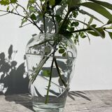 Murano transparent glass vase