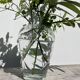 Murano transparent glass vase