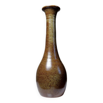 High soliflore turned stoneware vintage 90-2000 Christophe and Natalie Hurtault