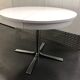 Rosalie round table with white extensions and chrome foot circa 1970