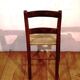 Chaise enfants vintage en bois et paille