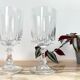 2 verres à eau cristal d'Arques modèle Louvre