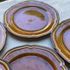 Set of 10 vintage 70s plates in Vallauris handcrafted earthenware