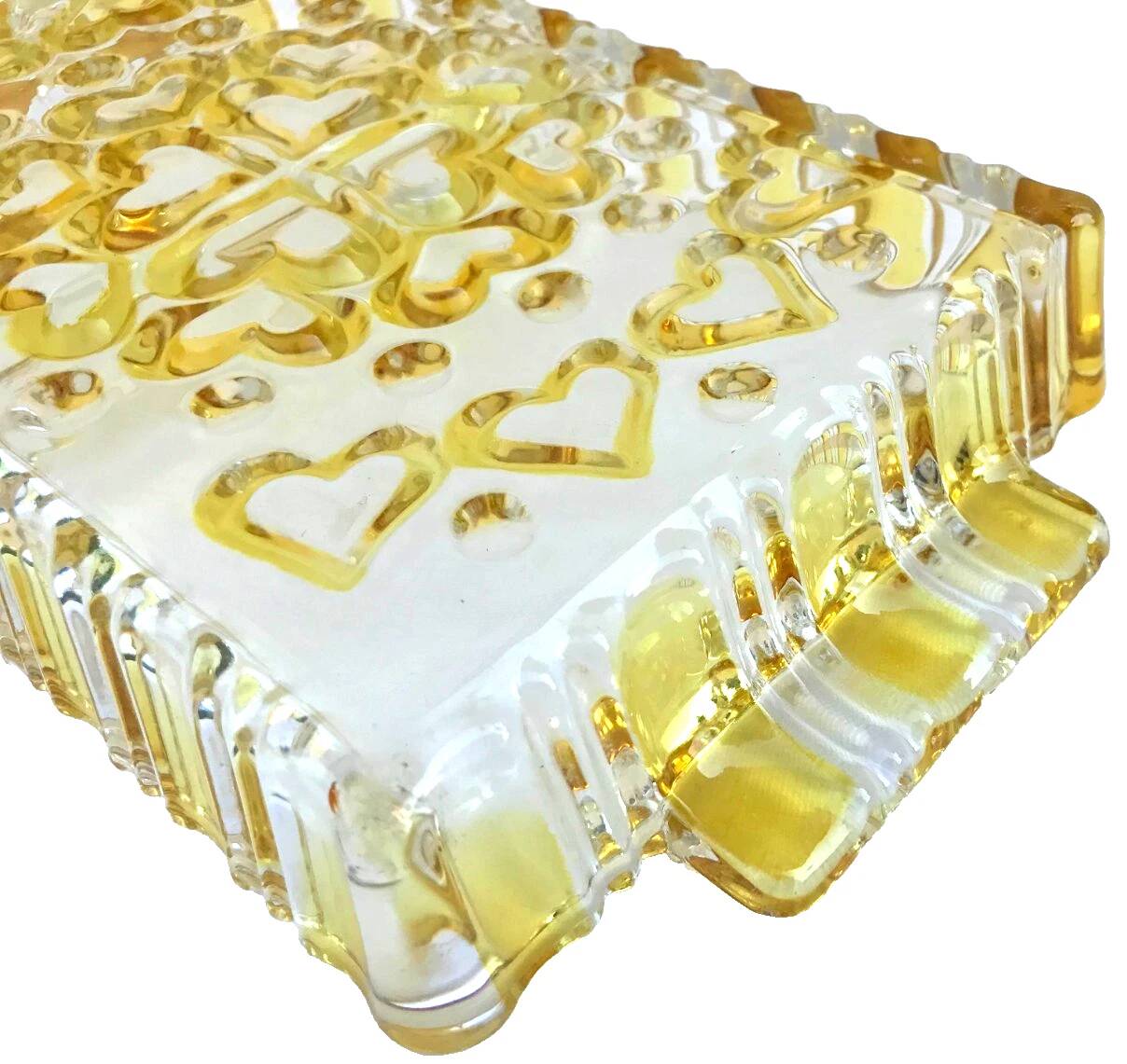 Plat serviteur  Verre coloré