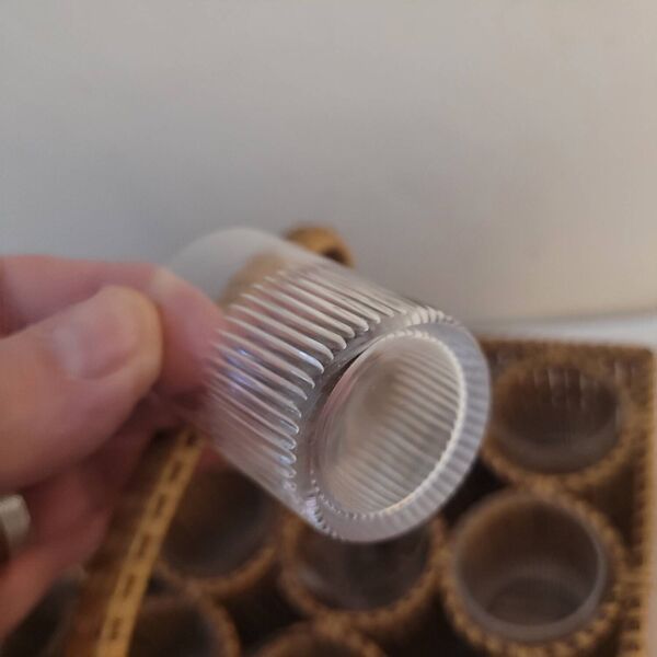 Panier de service à liqueur en osier 1930