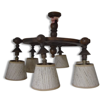 Lustre en bois