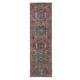 Vintage Turkish Oushak Handmade Cotton Pink Wool Runner 74x260