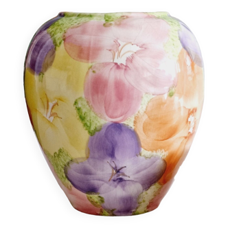 Vase boule fleur