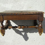 Table de poupée ancienne en bois sculpté