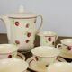 Set of 6 coffee cups his coffee teapot and milk teapot.
